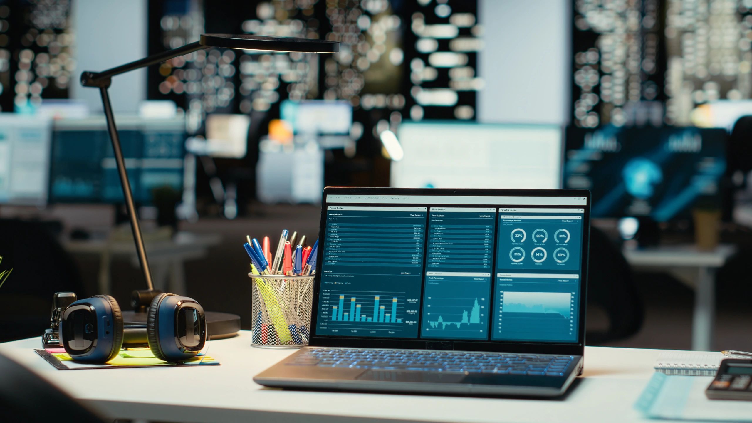 Analytics workspace representing structured restaurant technology implementation